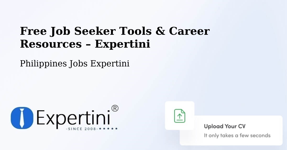 Free Job Seeker Tools & Career Resources – Calapan - Calapan, Philippines Jobs Expertini